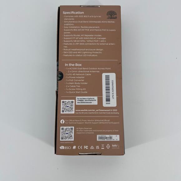 Wavlink AC1200 Dual Band Outdoor Access Point - Picture 3 of 4